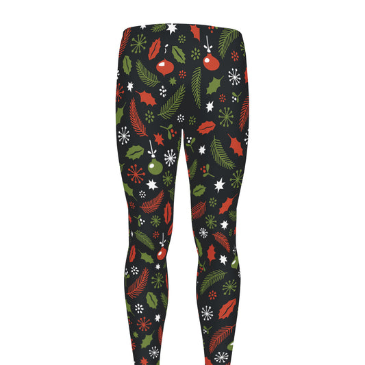Christmas Decorations Pattern Print Men's leggings