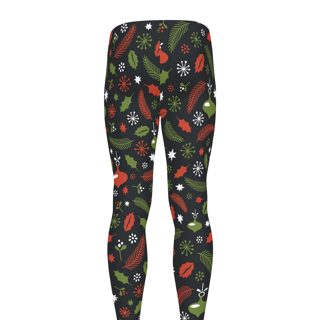 Christmas Decorations Pattern Print Men's leggings
