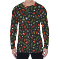 Christmas Decorations Pattern Print Men's Long Sleeve T-Shirt