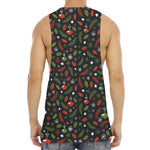 Christmas Decorations Pattern Print Men's Muscle Tank Top