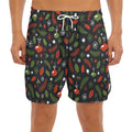Christmas Decorations Pattern Print Men's Split Running Shorts