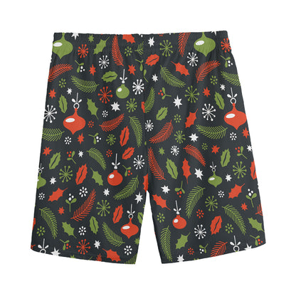 Christmas Decorations Pattern Print Men's Sports Shorts
