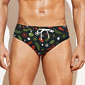 Christmas Decorations Pattern Print Men's Swim Briefs