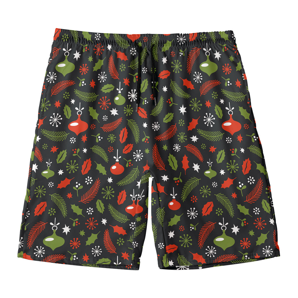 Christmas Decorations Pattern Print Men's Swim Trunks