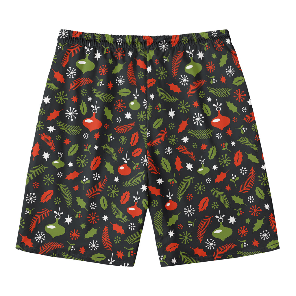 Christmas Decorations Pattern Print Men's Swim Trunks