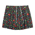 Christmas Decorations Pattern Print Mesh Shorts