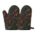 Christmas Decorations Pattern Print Oven Mitts