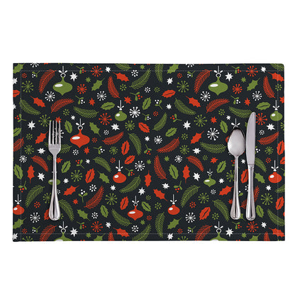 Christmas Decorations Pattern Print Placemat
