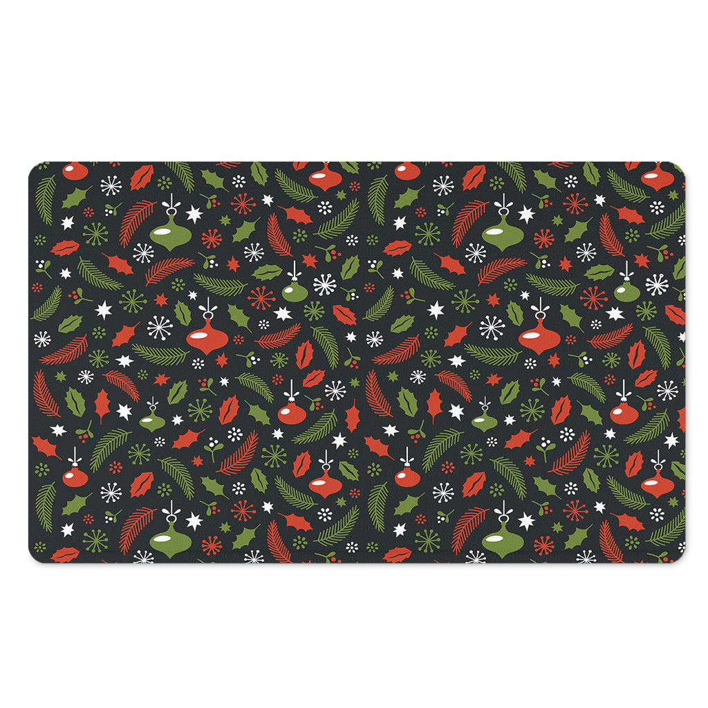 Christmas Decorations Pattern Print Polyester Doormat