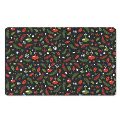 Christmas Decorations Pattern Print Polyester Doormat