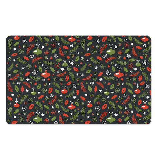 Christmas Decorations Pattern Print Polyester Doormat