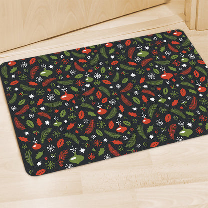 Christmas Decorations Pattern Print Polyester Doormat