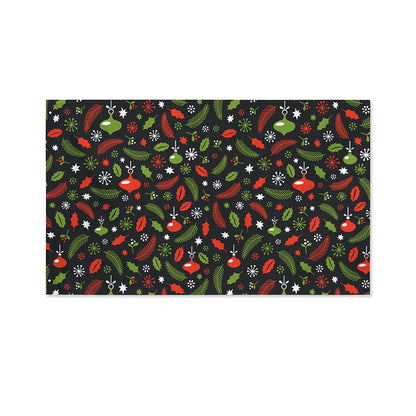 Christmas Decorations Pattern Print Polyester Flag