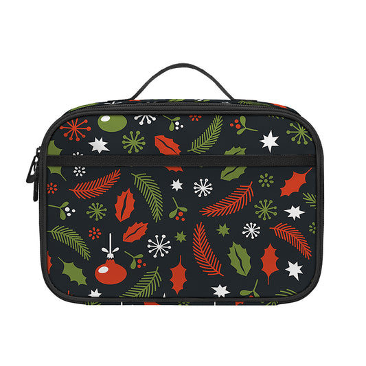 Christmas Decorations Pattern Print Portable Lunch Bag
