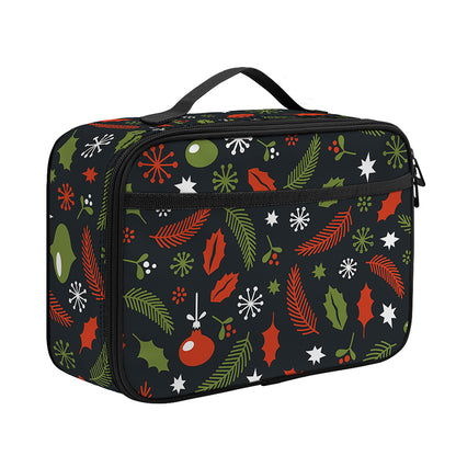 Christmas Decorations Pattern Print Portable Lunch Bag