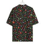 Christmas Decorations Pattern Print Rayon Hawaiian Shirt