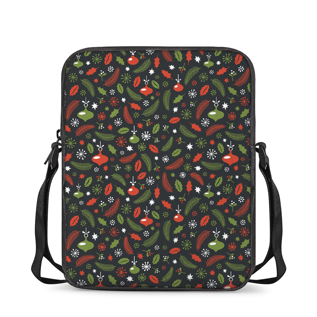 Christmas Decorations Pattern Print Rectangular Crossbody Bag