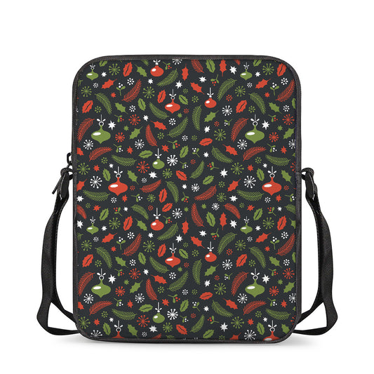 Christmas Decorations Pattern Print Rectangular Crossbody Bag