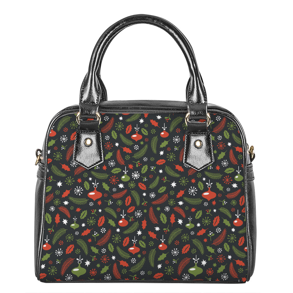 Christmas Decorations Pattern Print Shoulder Handbag