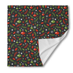 Christmas Decorations Pattern Print Silk Bandana