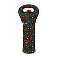 Christmas Decorations Pattern Print Single Neoprene Wine Tote
