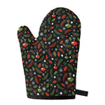 Christmas Decorations Pattern Print Single Oven Mitt