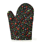 Christmas Decorations Pattern Print Single Oven Mitt