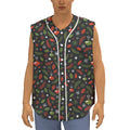 Christmas Decorations Pattern Print Sleeveless Baseball Jersey