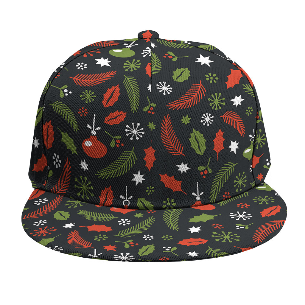 Christmas Decorations Pattern Print Snapback Cap