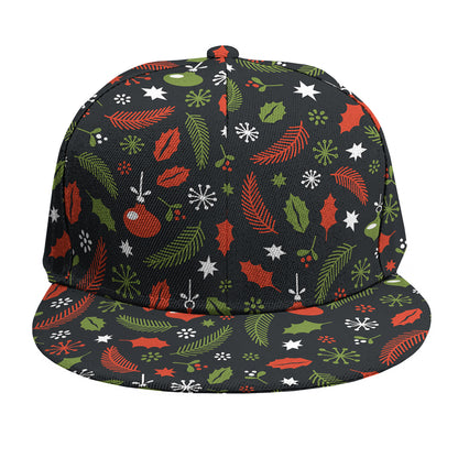 Christmas Decorations Pattern Print Snapback Cap