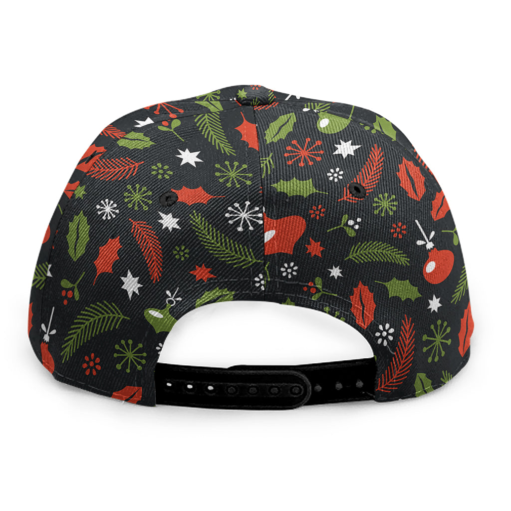 Christmas Decorations Pattern Print Snapback Cap