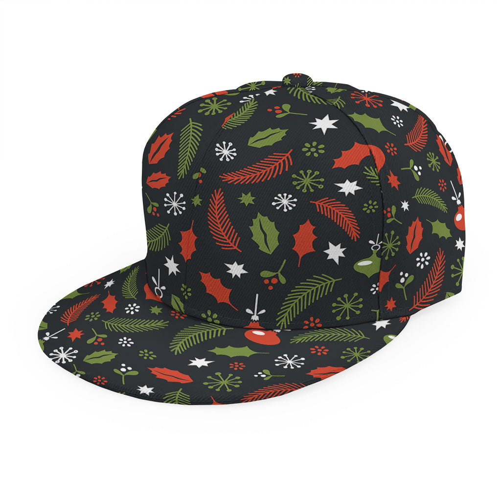 Christmas Decorations Pattern Print Snapback Cap