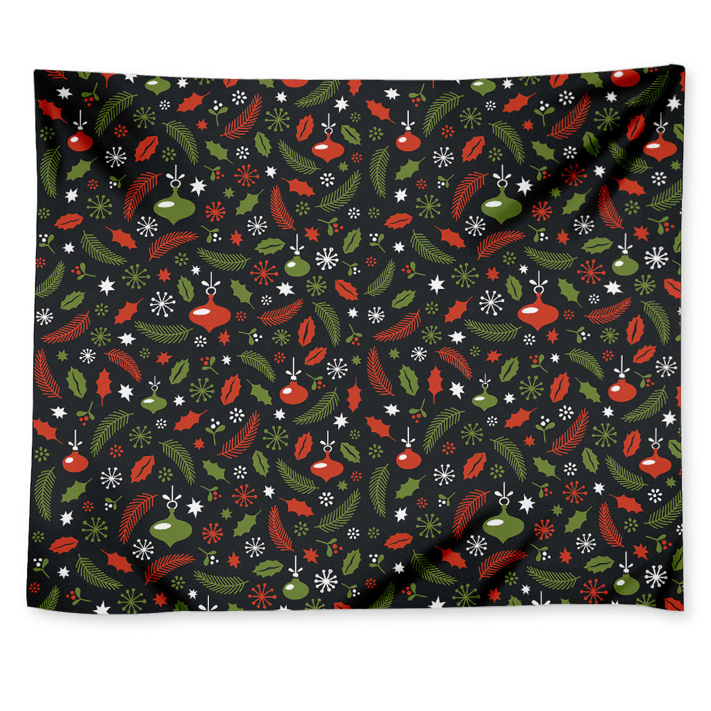 Christmas Decorations Pattern Print Tapestry