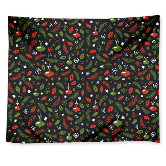 Christmas Decorations Pattern Print Tapestry