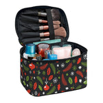 Christmas Decorations Pattern Print Travel Makeup Bag