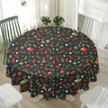 Christmas Decorations Pattern Print Waterproof Round Tablecloth