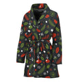 Christmas Decorations Pattern Print Women's Bathrobe