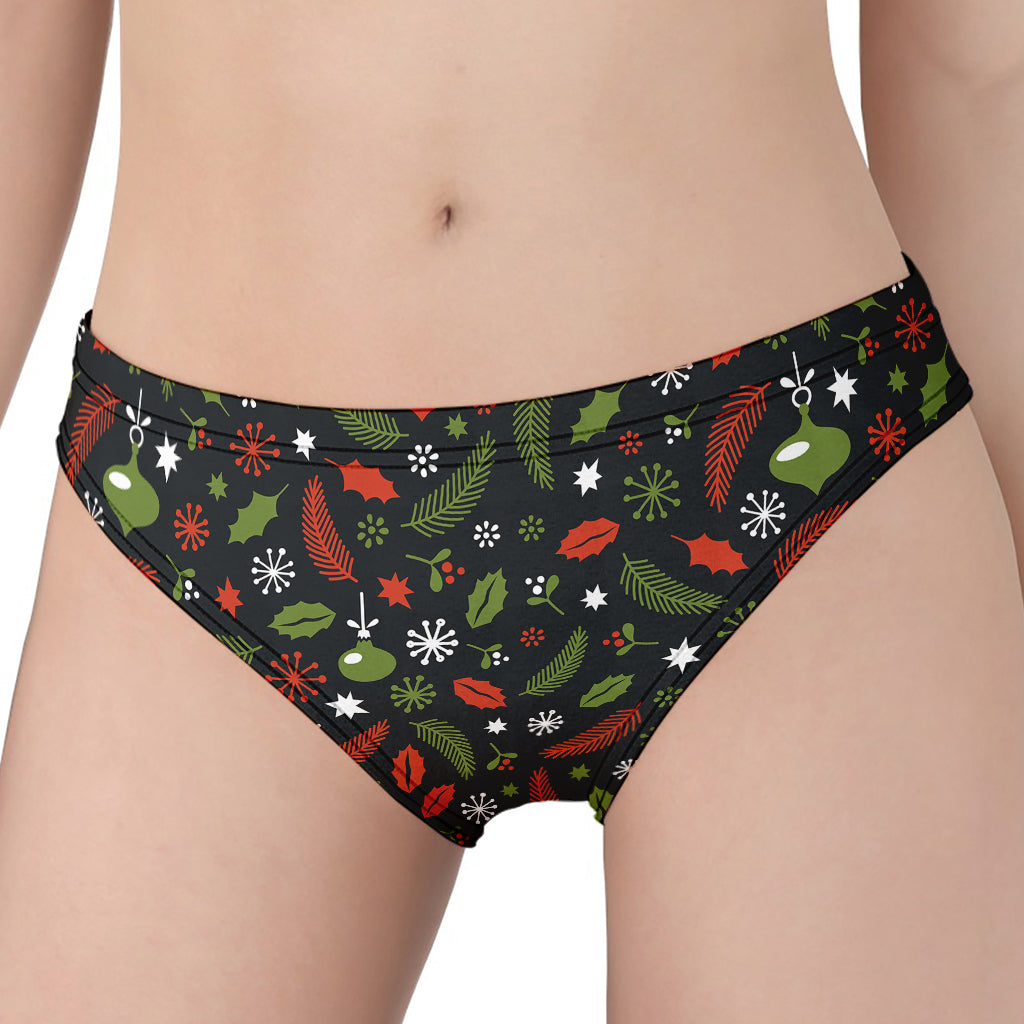 Christmas Decorations Pattern Print Women's Panties