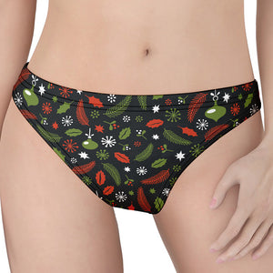 Christmas Decorations Pattern Print Women's Thong