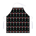 Christmas Deer Argyle Pattern Print Adjustable Apron