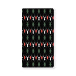 Christmas Deer Argyle Pattern Print Baby Crib Sheet