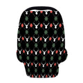 Christmas Deer Argyle Pattern Print Baby Seat Cover