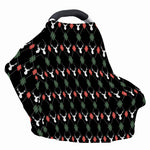 Christmas Deer Argyle Pattern Print Baby Seat Cover