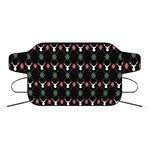 Christmas Deer Argyle Pattern Print Car Windshield Snow Cover