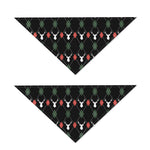 Christmas Deer Argyle Pattern Print Dog Bandana