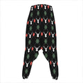 Christmas Deer Argyle Pattern Print Hammer Pants