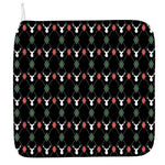 Christmas Deer Argyle Pattern Print Hand Towel