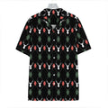 Christmas Deer Argyle Pattern Print Hawaiian Shirt