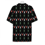 Christmas Deer Argyle Pattern Print Hawaiian Shirt