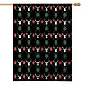 Christmas Deer Argyle Pattern Print House Flag